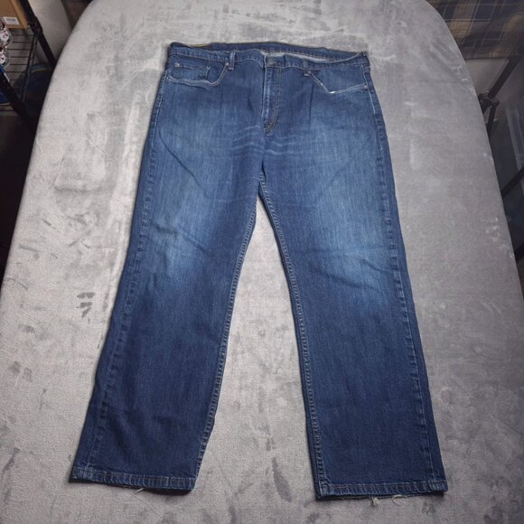 Levis 559 Mens Relaxed Straight Fit Jeans 40 Medium Wash Distressed - Picture 4 of 9